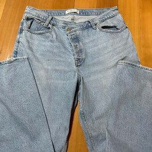 abercrombie and fitch crossover jeans. THE DAD HIGH RISE
